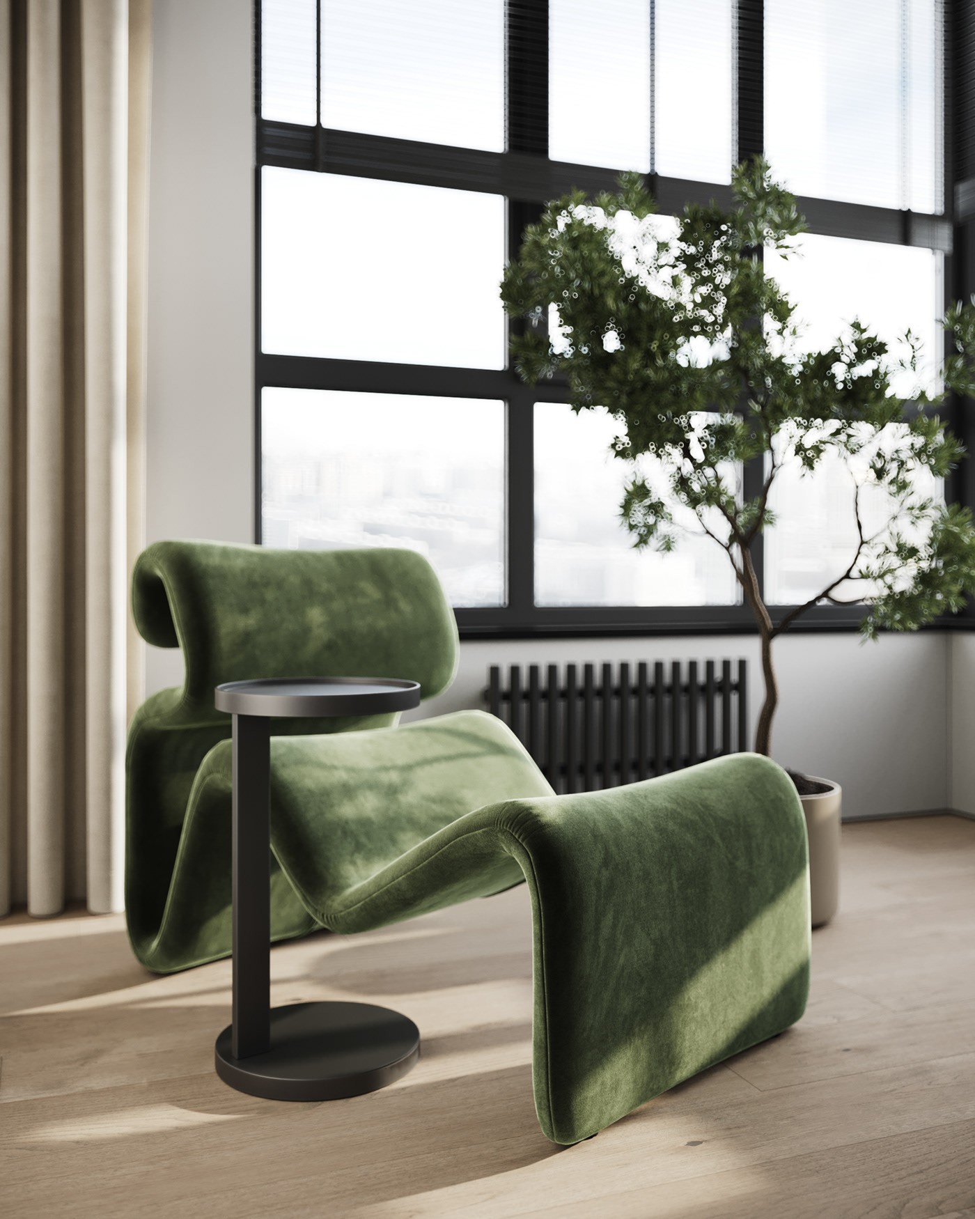 原木与绿色 打造出淡雅静气的住宅-17