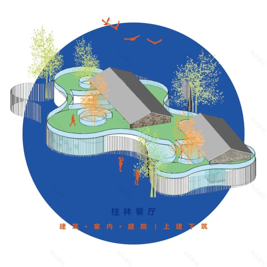 柱林餐厅 | 游走于竹与柱之间的绿色共生空间-11