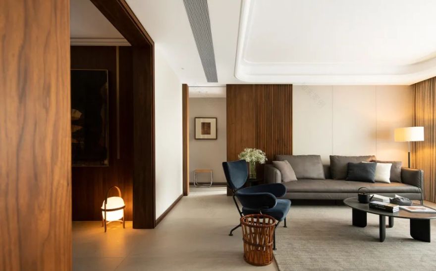 胡桃木的温润,营造光影下的生活感 | 千上设计-18