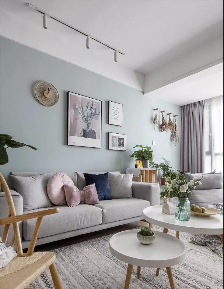 92㎡北欧风清新小屋，文艺薄荷绿装点生活-4