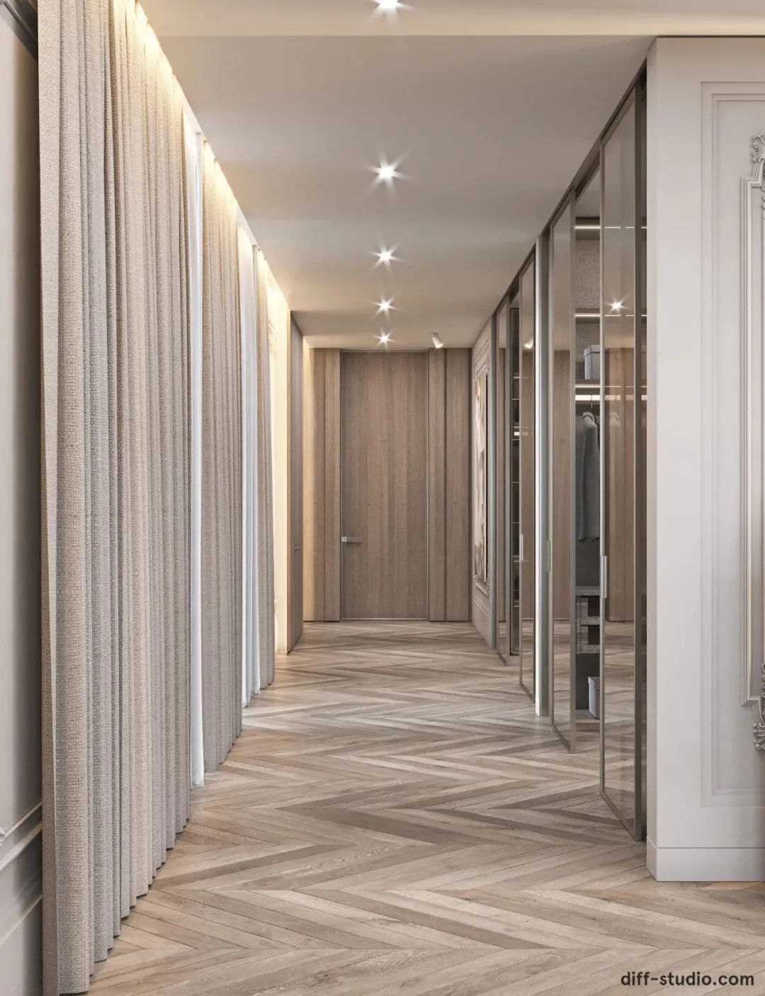 乌克兰基辅 1600㎡新古典奢华大宅丨Diff.Studio-47