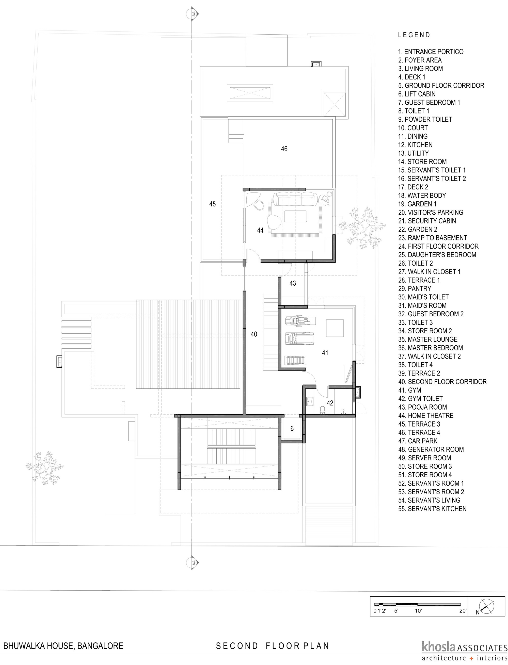 印度 Bhuwalka 住宅 | 树木与建筑的和谐对话-38