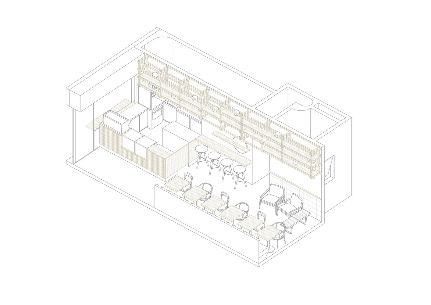 巴西 Tost 咖啡厅 | 木质结构与街道互动-13