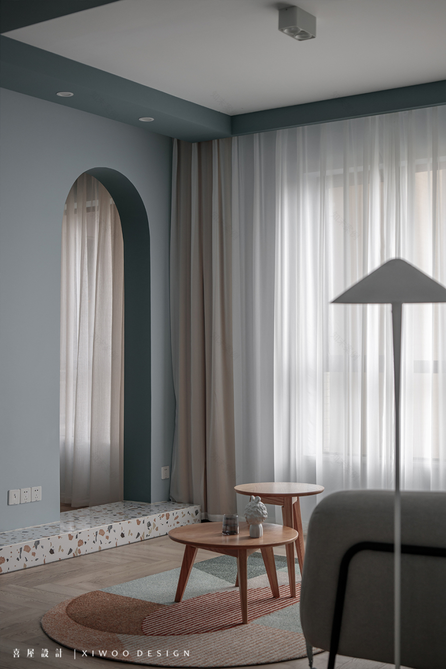 极繁主义打造蓝色海洋之家,温馨治愈空间-24