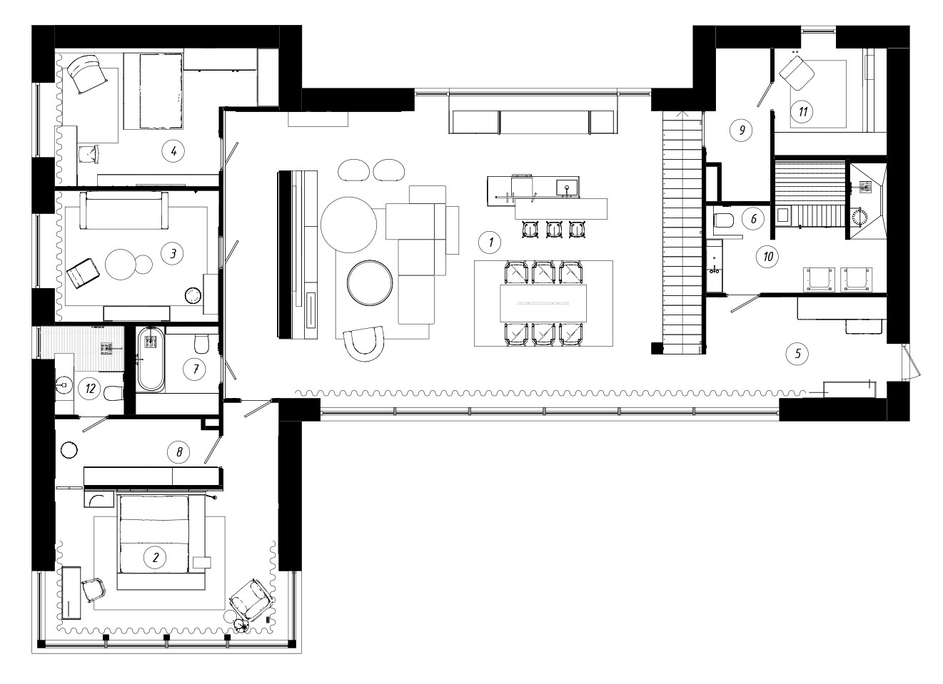 230㎡大平米住宅设计 这样的设计超赞！-22