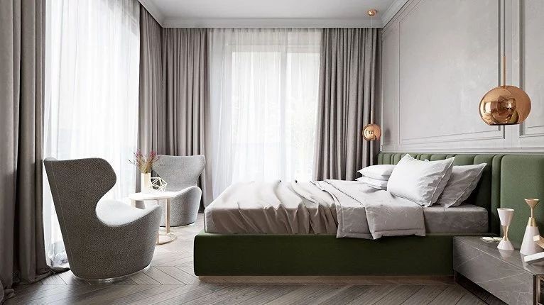 现代简约轻奢风格 | 混搭元素打造高级感大宅-45