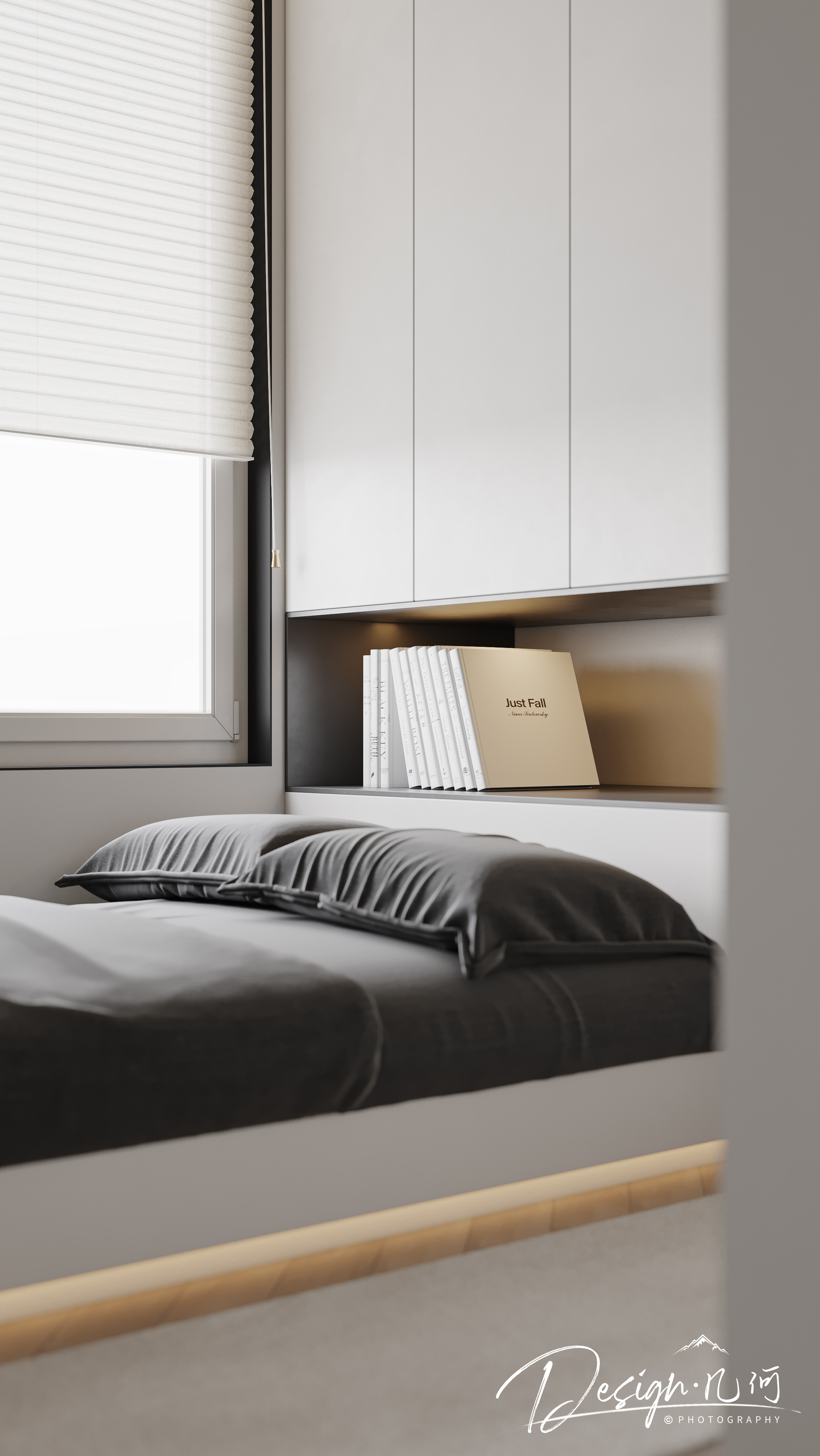 几何空间视觉表现 | 华润瑞府现代极简纯色客餐厅-31