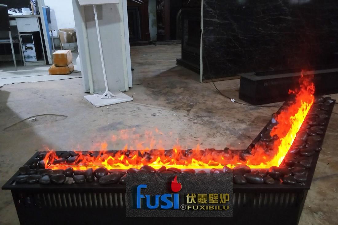 双面火焰伏羲壁炉，3D 立体 LED 节能设计-6