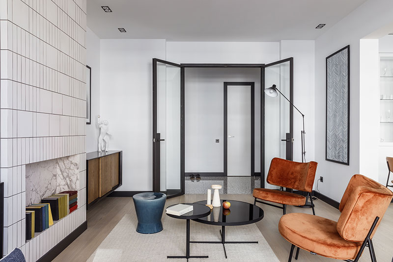 现代风格公寓设计 | 俄罗斯克拉斯诺达尔的时尚白砖艺术-3