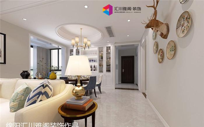 汇川雅阁装饰打造简约美式风格空间-4