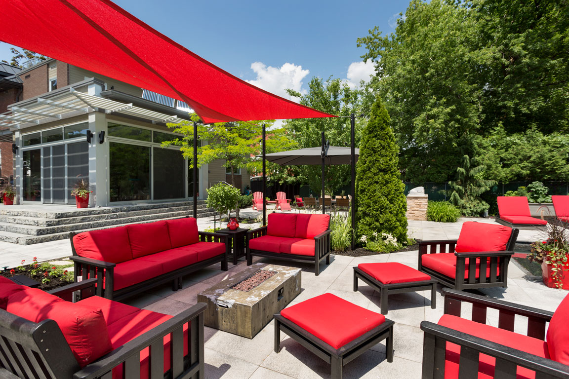 现代露台与泳池区域景观项目丨Paysages Rodier-3