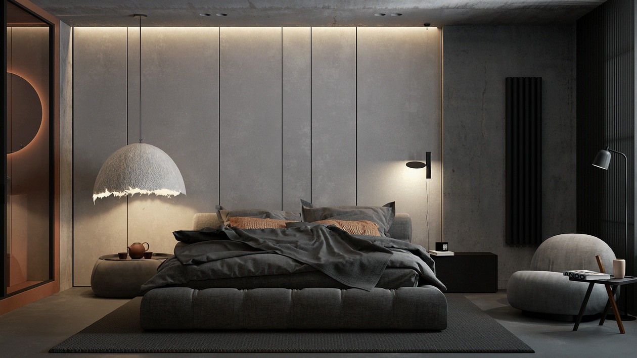 110平，高级灰色系 工业风！-14