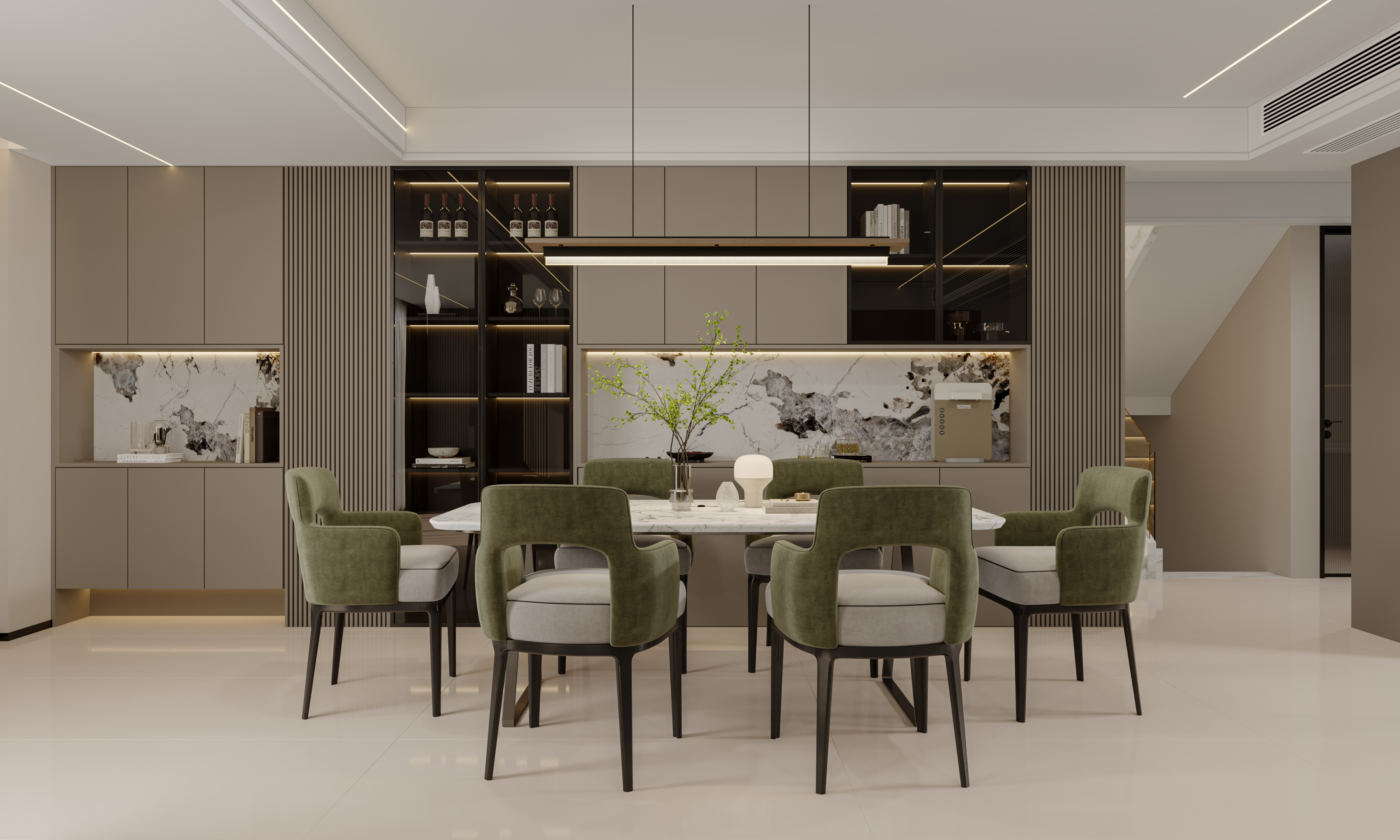 绘感视觉设计——下叠别墅现代设计案例-7