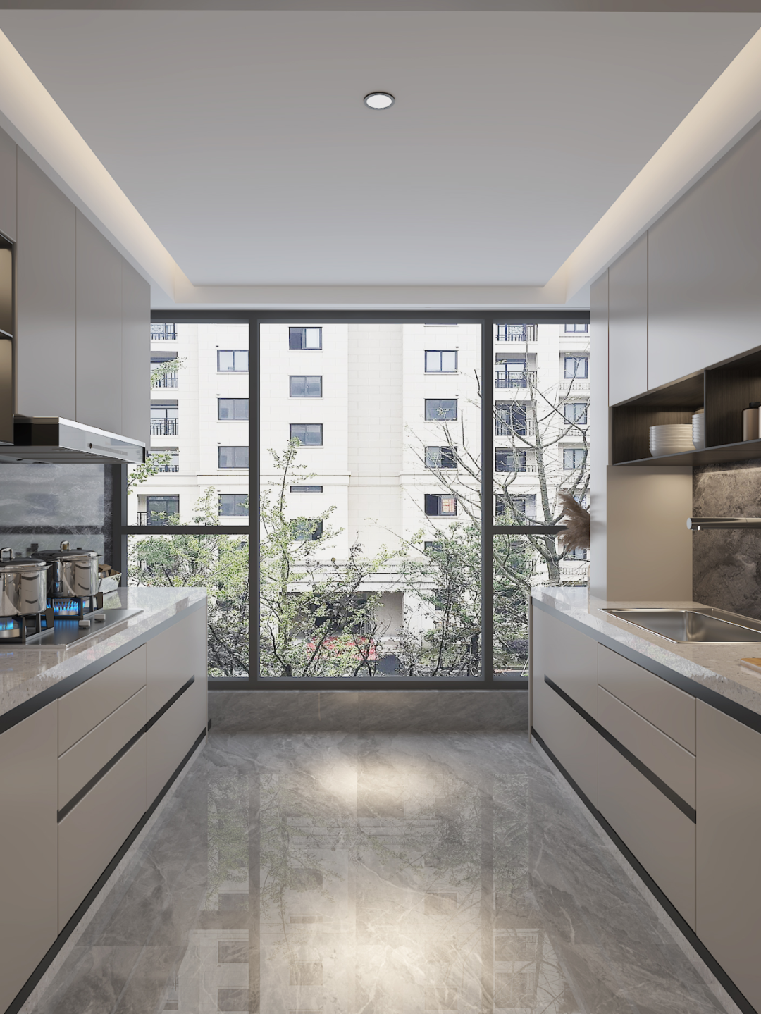 150㎡现代风，丝绒地毯×大理石地砖，擦出高级火花-45