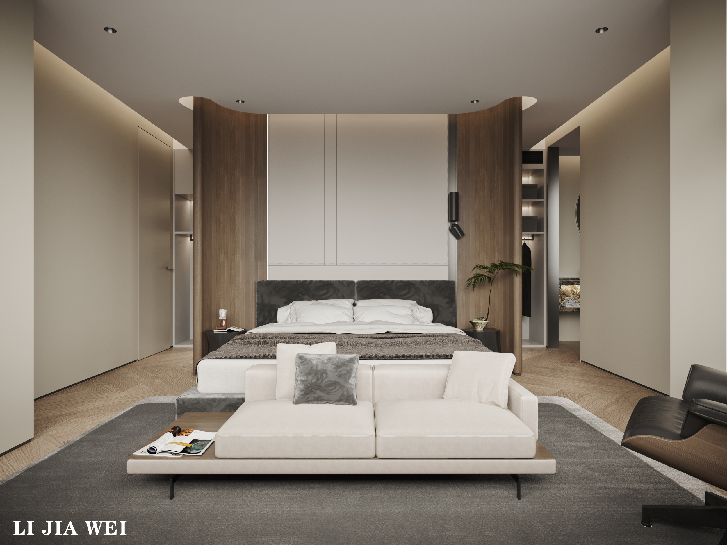 现代客厅餐厅设计-12