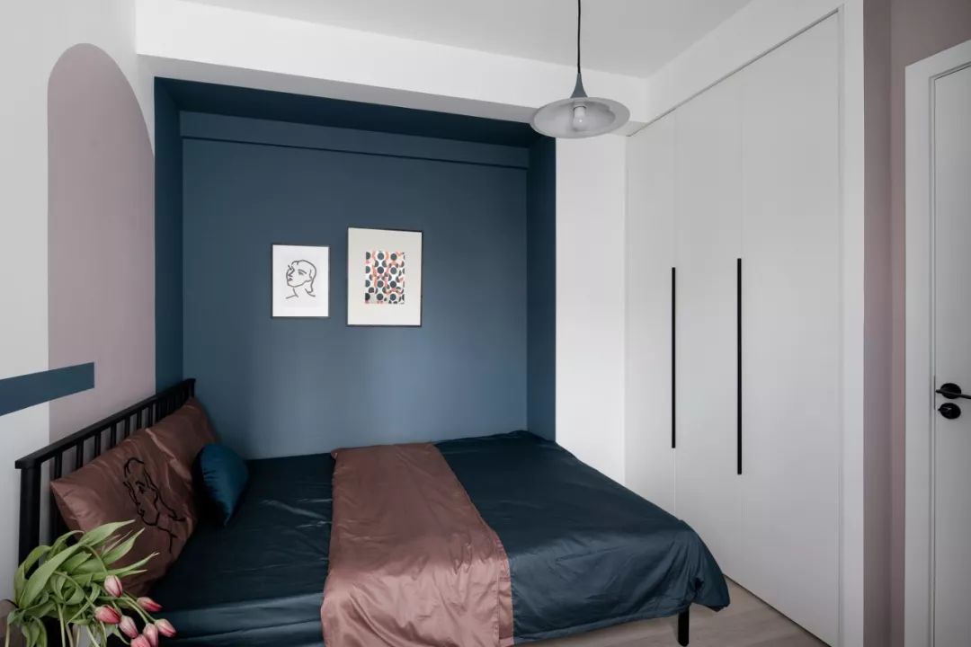 85㎡水电云立方套三双卫,绿色艺术空间的焕新设计-73