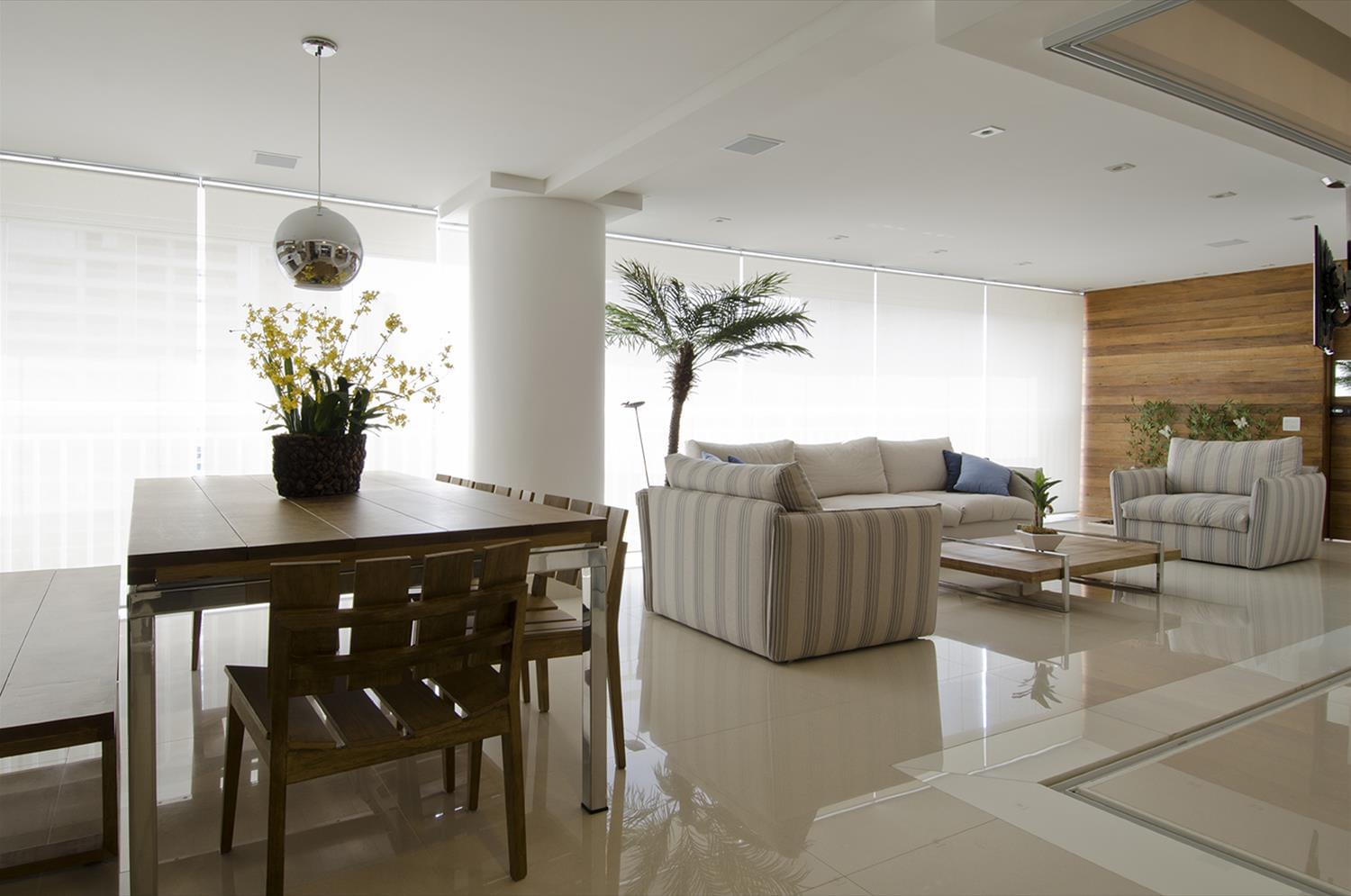 巴西 SP 公寓设计 | 木质与石材的完美结合-3