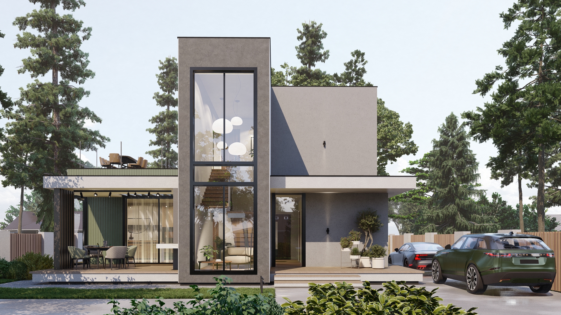 160㎡橄榄色调两层小住宅(ARXY工作室作品)-13