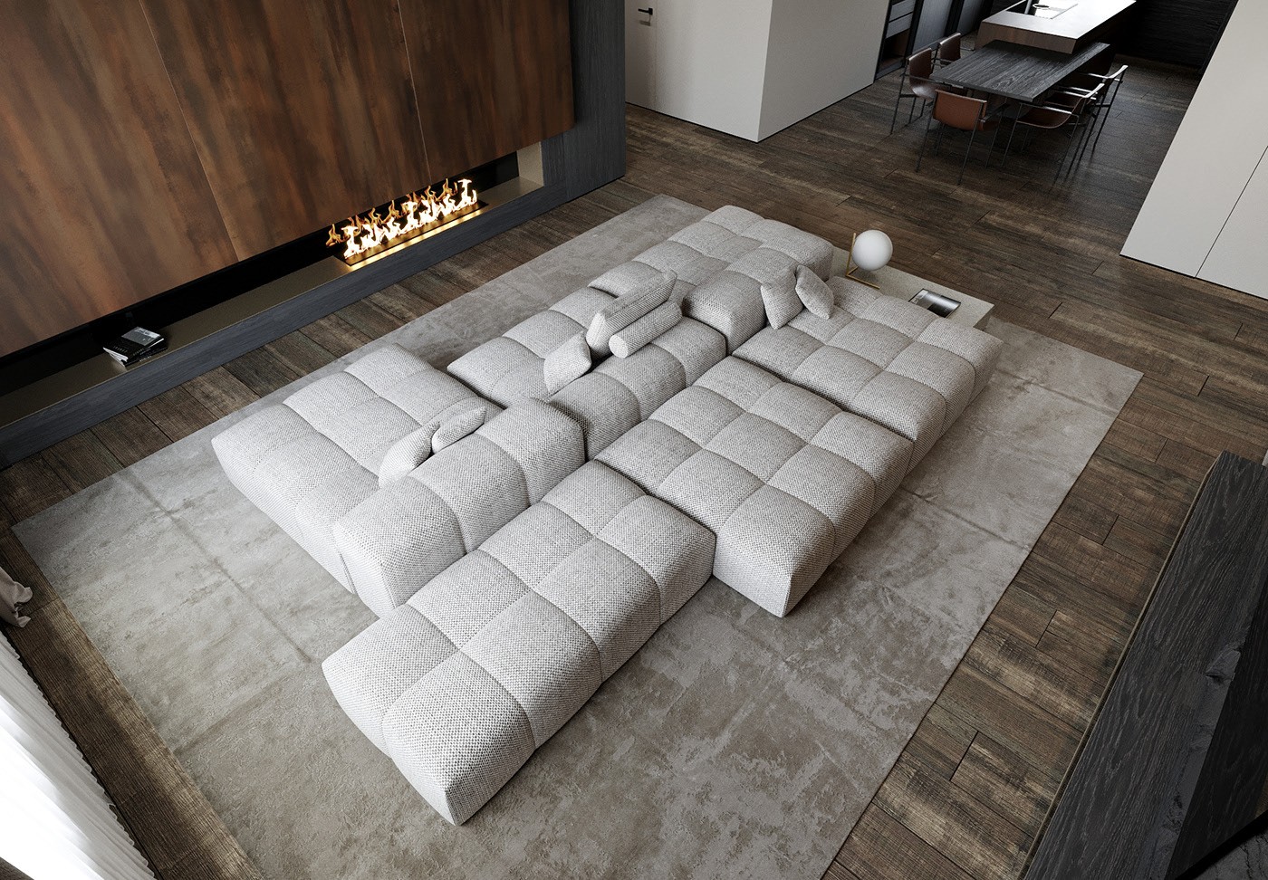 255平，大户型黑色简约系-2