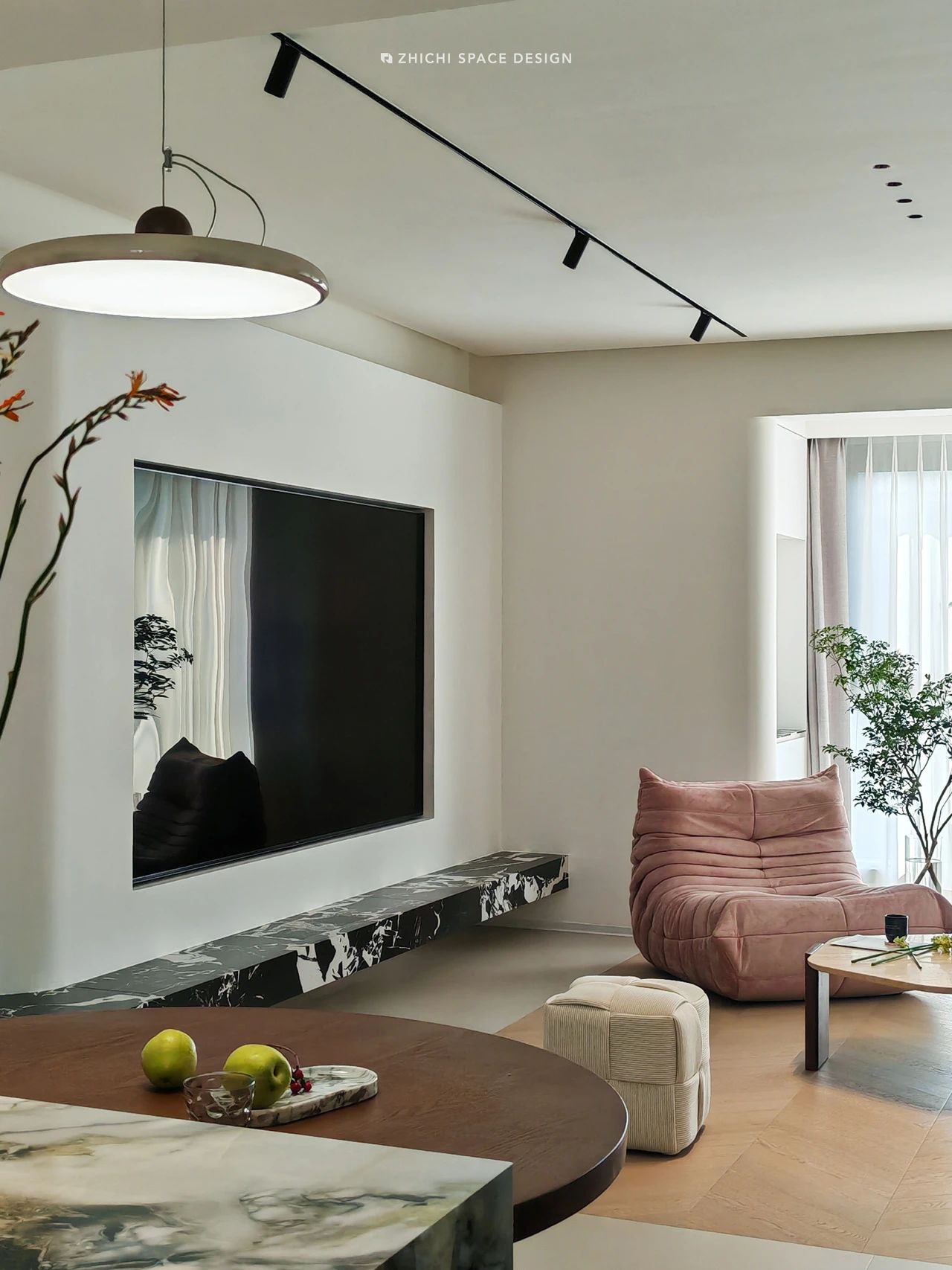 湖北中交越秀知园 128㎡温柔质感丨中国湖北丨武汉咫尺空间设计-11