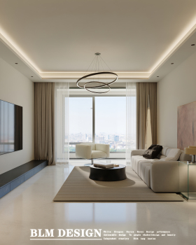 白龙马效果图-现代奶油