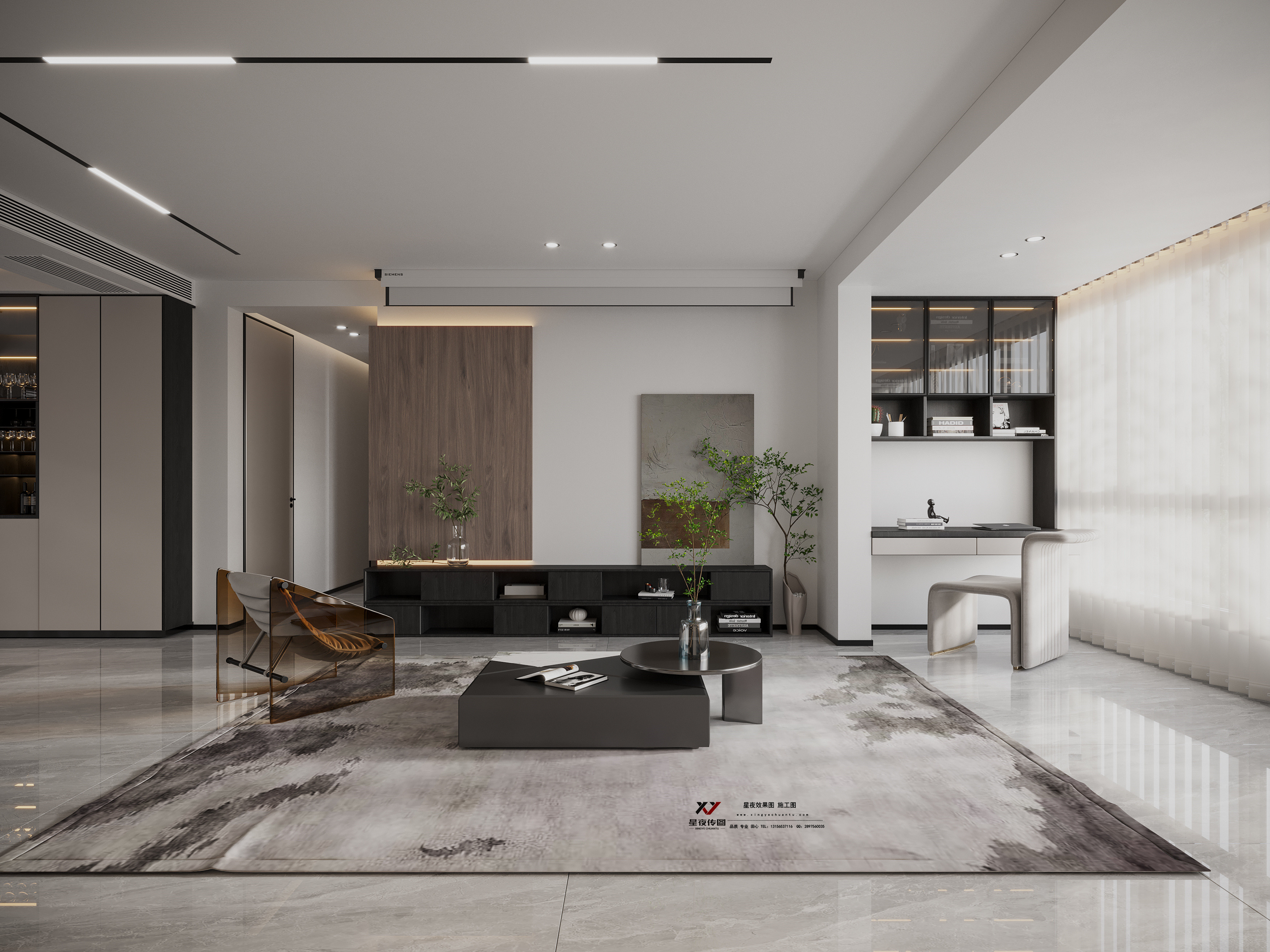 意式黑白灰空间设计-13