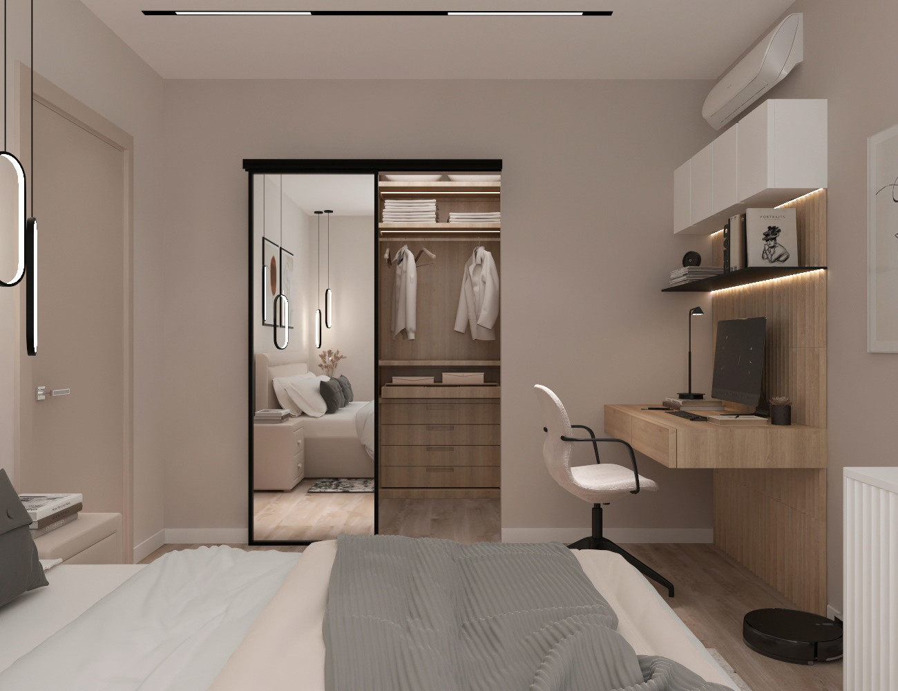 带明亮装饰的温馨公寓丨俄罗斯-10