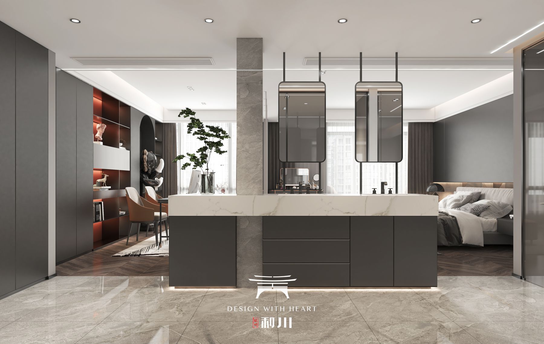 现代轻奢家居设计案例鉴赏丨和川空间设计-6