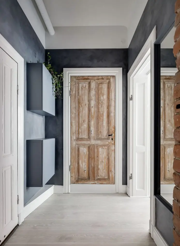 44 平米瑞典公寓玩转玻璃隔断与色彩-15