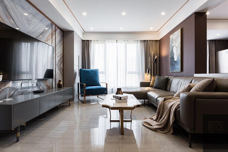 风华——139㎡后现代与港式的碰撞  白文玉景设计-3