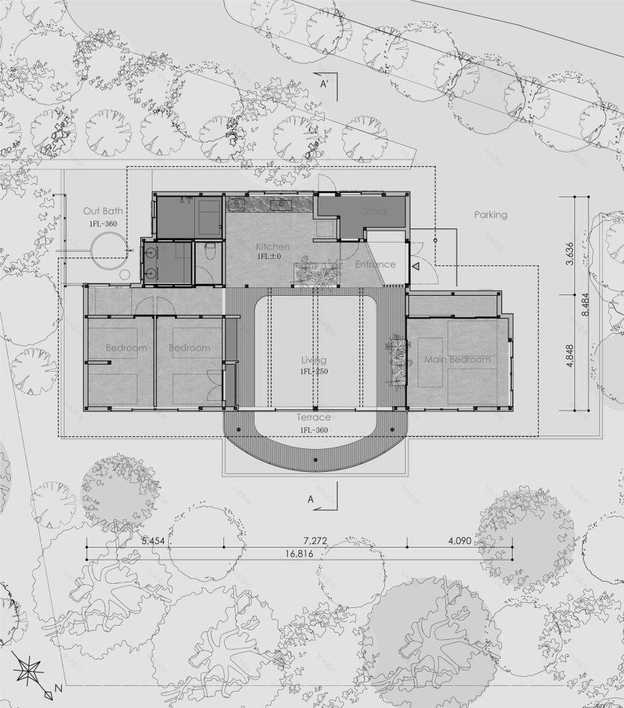 二之平的缘侧(注:缘侧是日本传统建筑中房屋与庭院之间有屋檐的走廊空间) 丨日本神奈川丨HAMS and,Studio-19