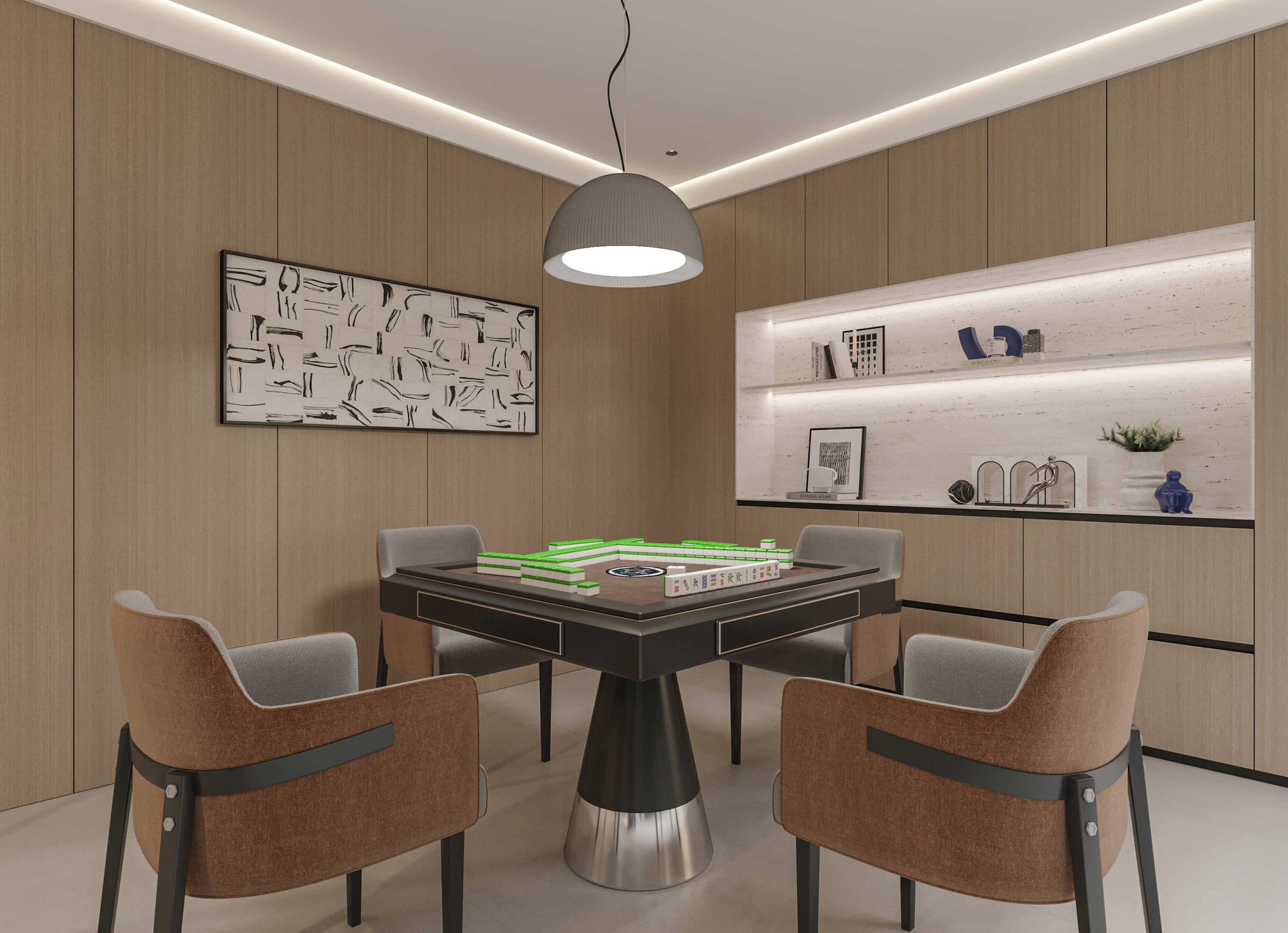 现代风格别墅效果图作品丨冈舍-12