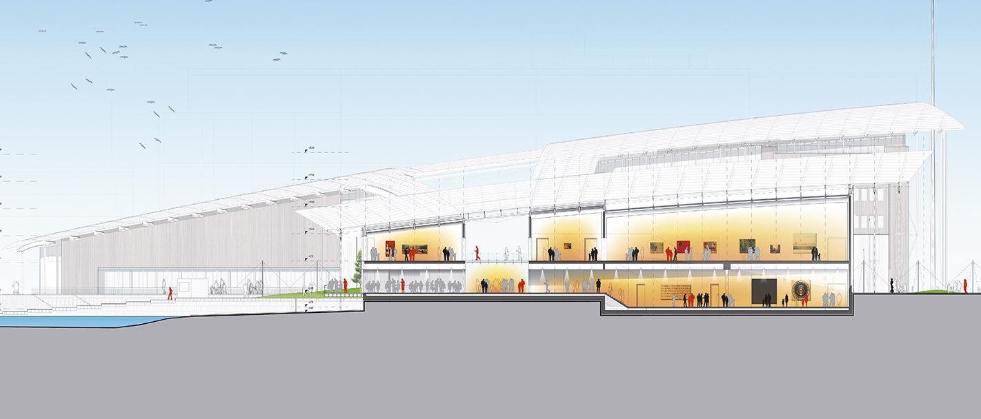 奥斯陆 Astrup Fearnley 现代艺术博物馆——木构玻璃建筑的公共空间创新-24