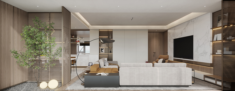 繁华都市中的宁静空间丨H 空间全案设计-6