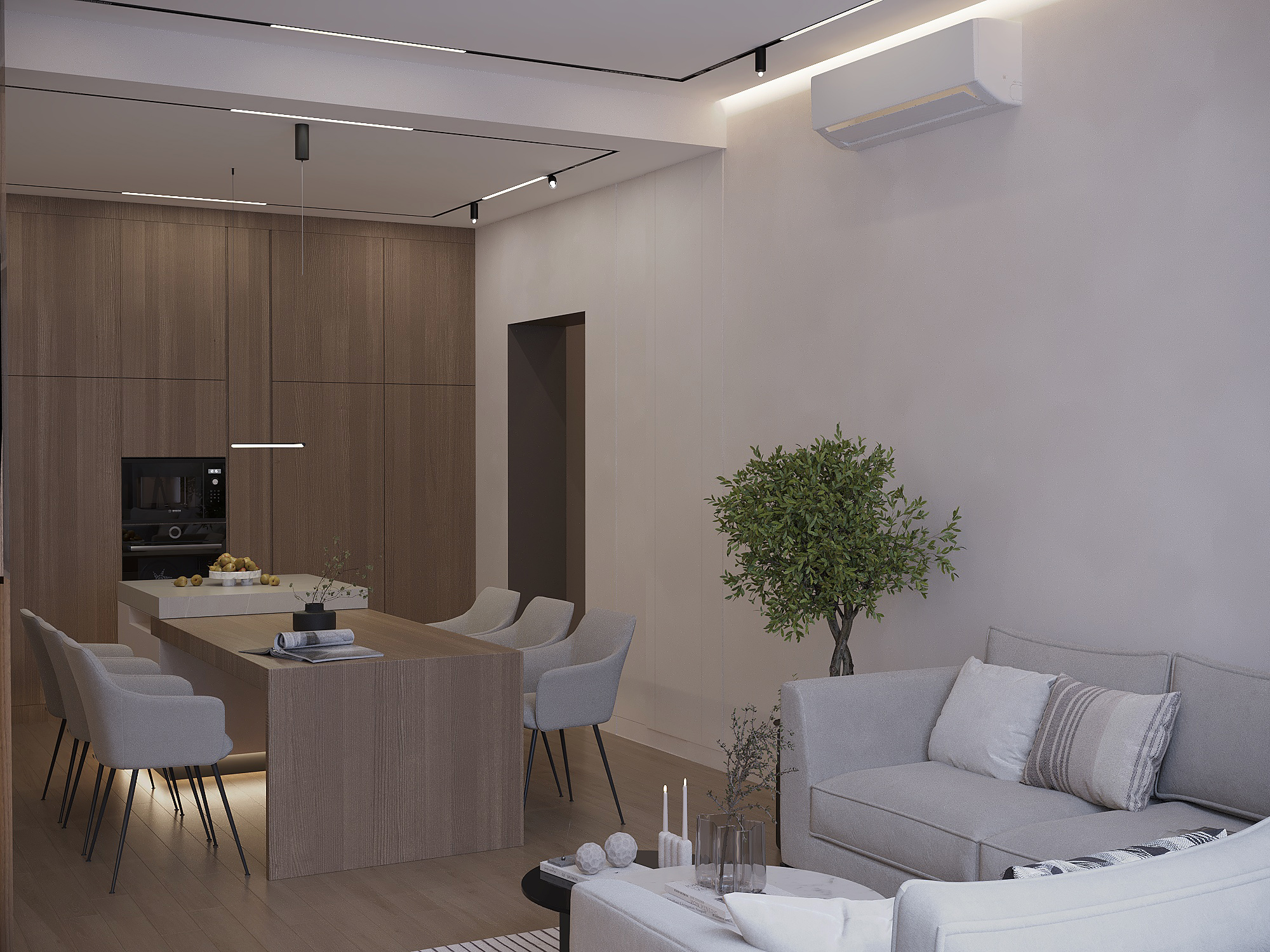 Студия в стиле минимализма-4