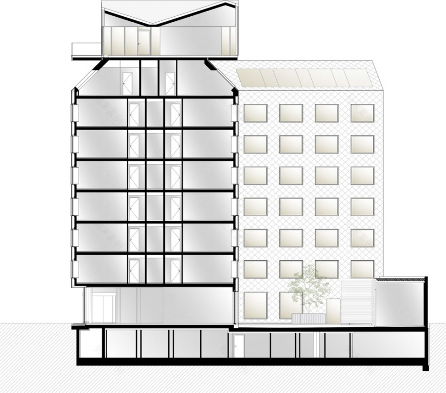 维也纳 The Rock 酒店丨奥地利维也纳丨querkraft architekten-76
