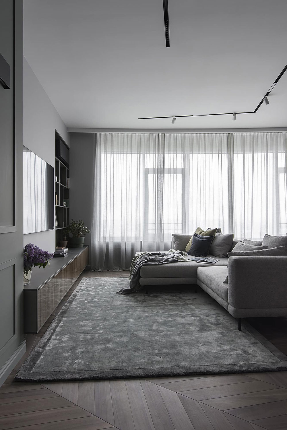 基辅现代公寓的优雅内饰设计-6