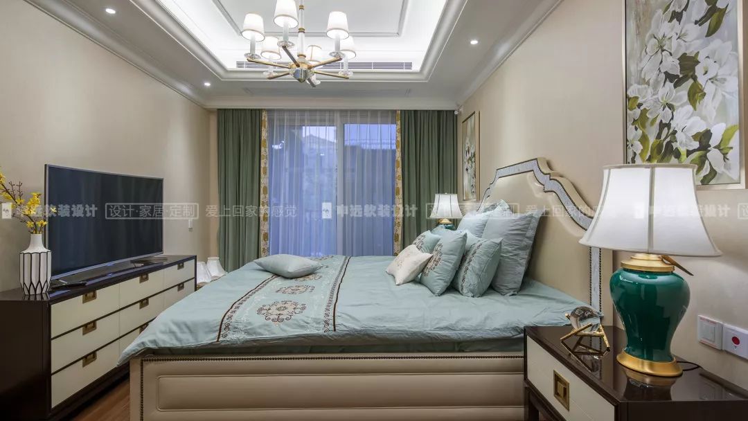 【申远软装百套实景案例】贝尚湾 300㎡ 欧式-21