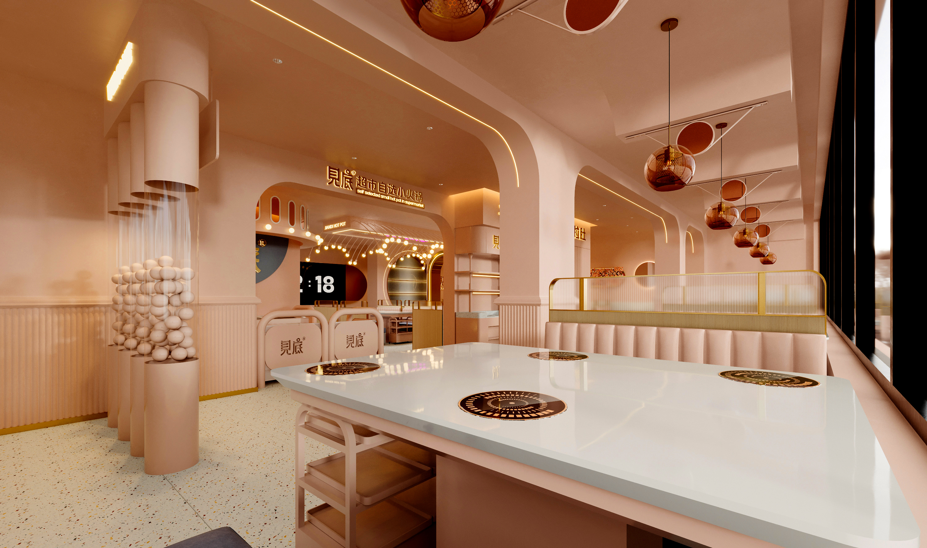 见底自选火锅丨中国濮阳丨玖伍空间设计机构-11