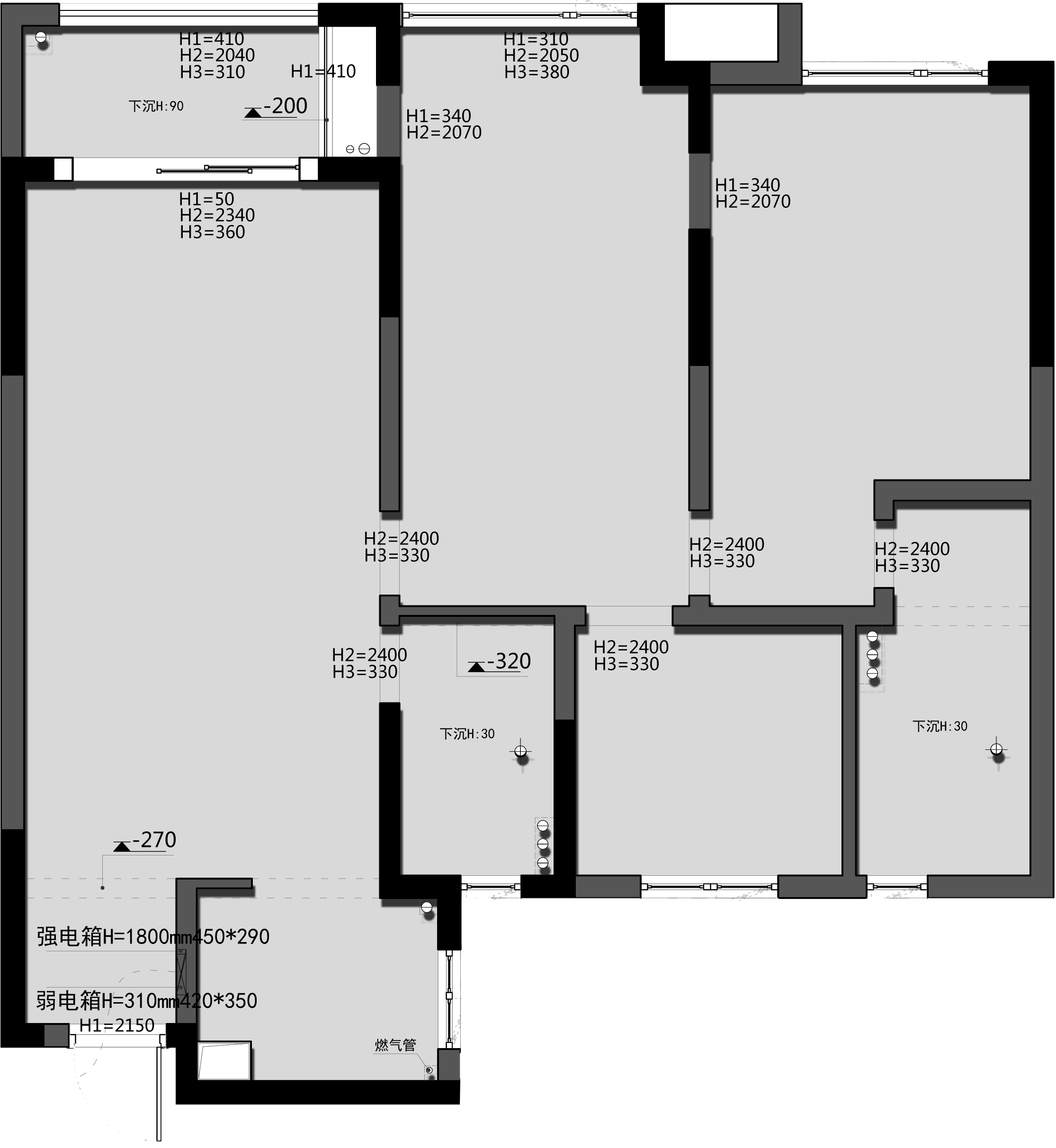 江南国际城 110㎡休闲北欧风设计,木元素与灰色基调的完美融合-9