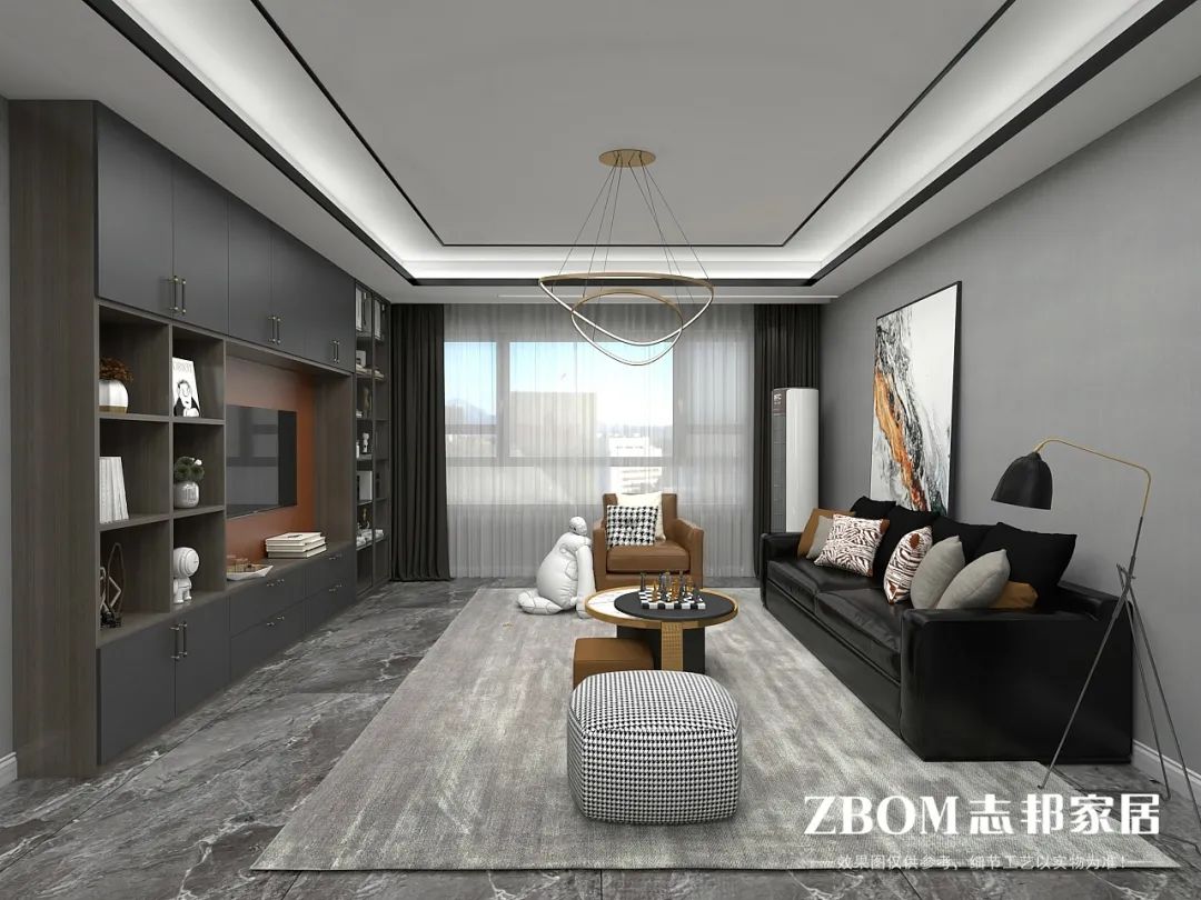 现代轻奢风三口之家室内设计丨中国赤峰丨刘国琦-46