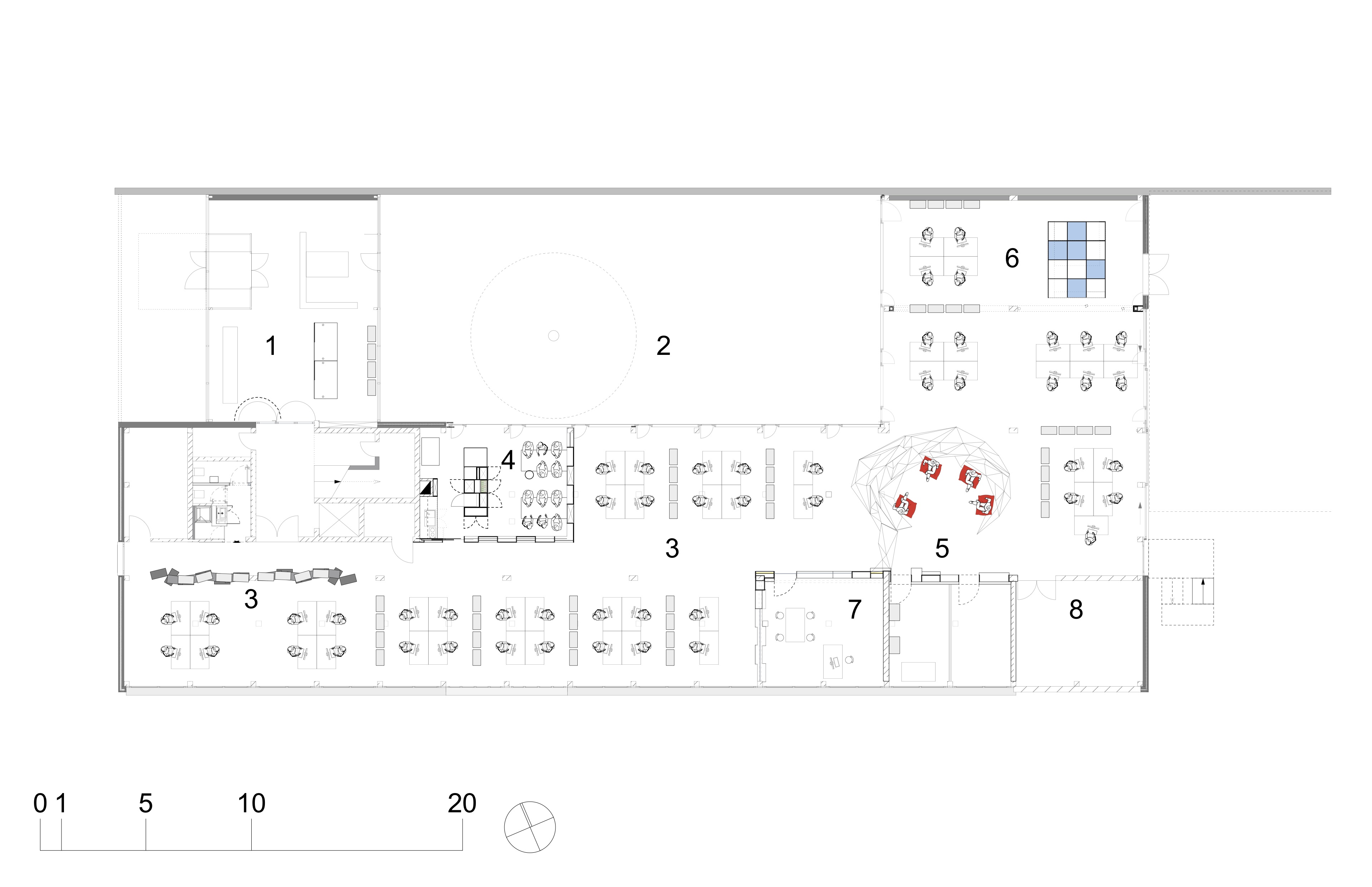 旧办公楼翻新变身,德式简约风格诠释高效办公-17