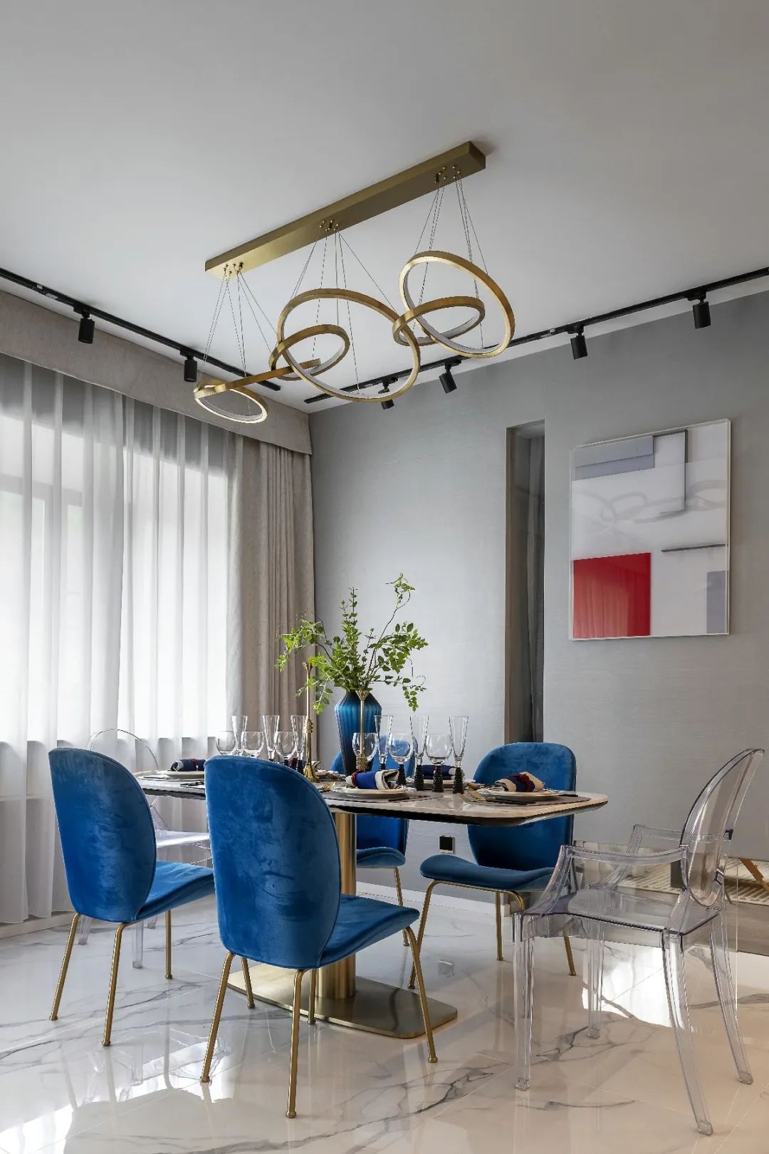 未来城高层 99 户型 | 克莱因蓝的现代艺术空间-19