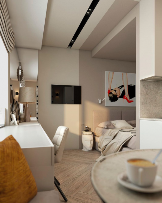 学生公寓现代风格装修-23