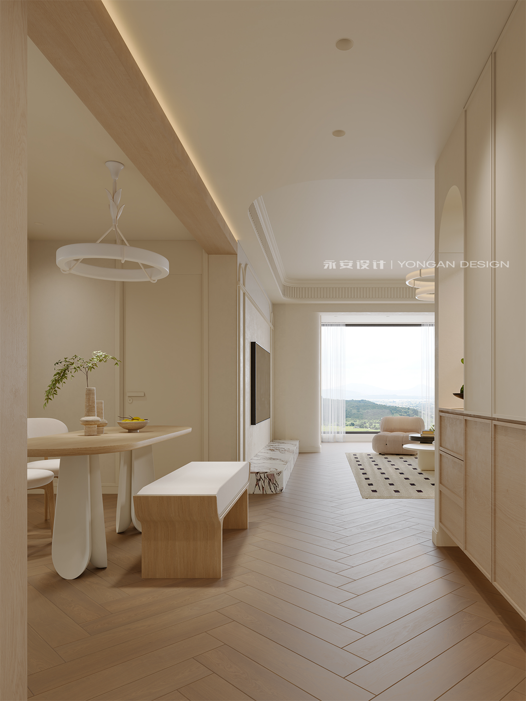 永安新作丨绿海湾110m²【皎洁入梦·诗意法式】-35