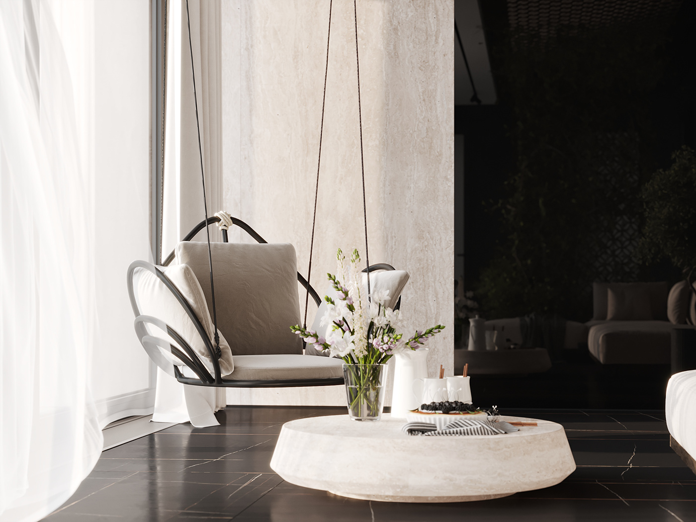 黑棕复古配色空间设计-27