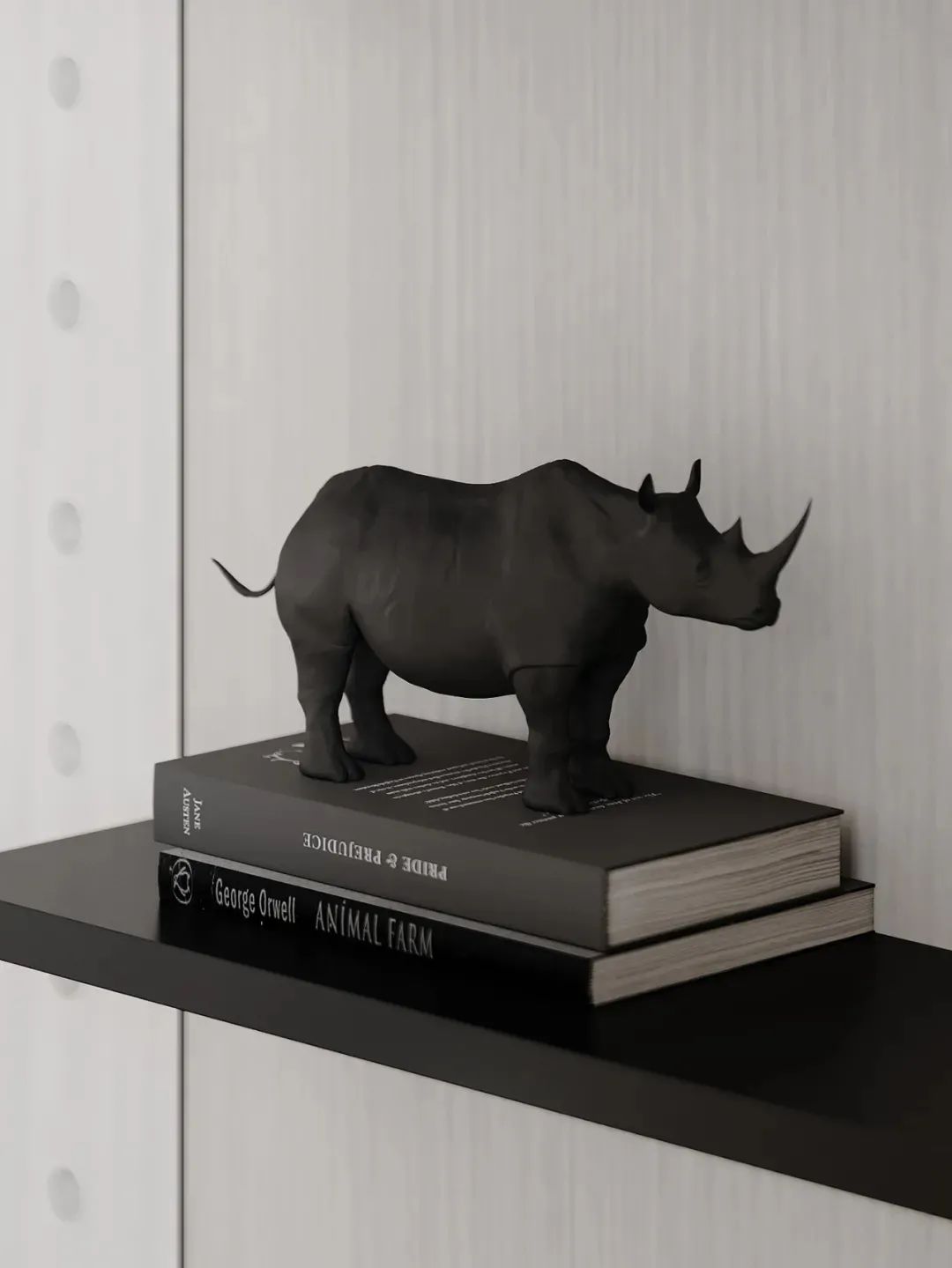 75㎡简约原木高级黑,年轻夫妇的完美之家丨Tomkin Design-33