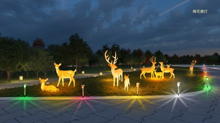 武乡马牧河河道亮化设计-16