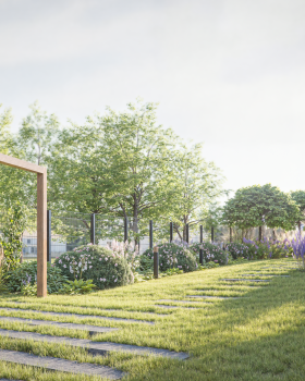 Engineering Project, Lublin. Private Garden.