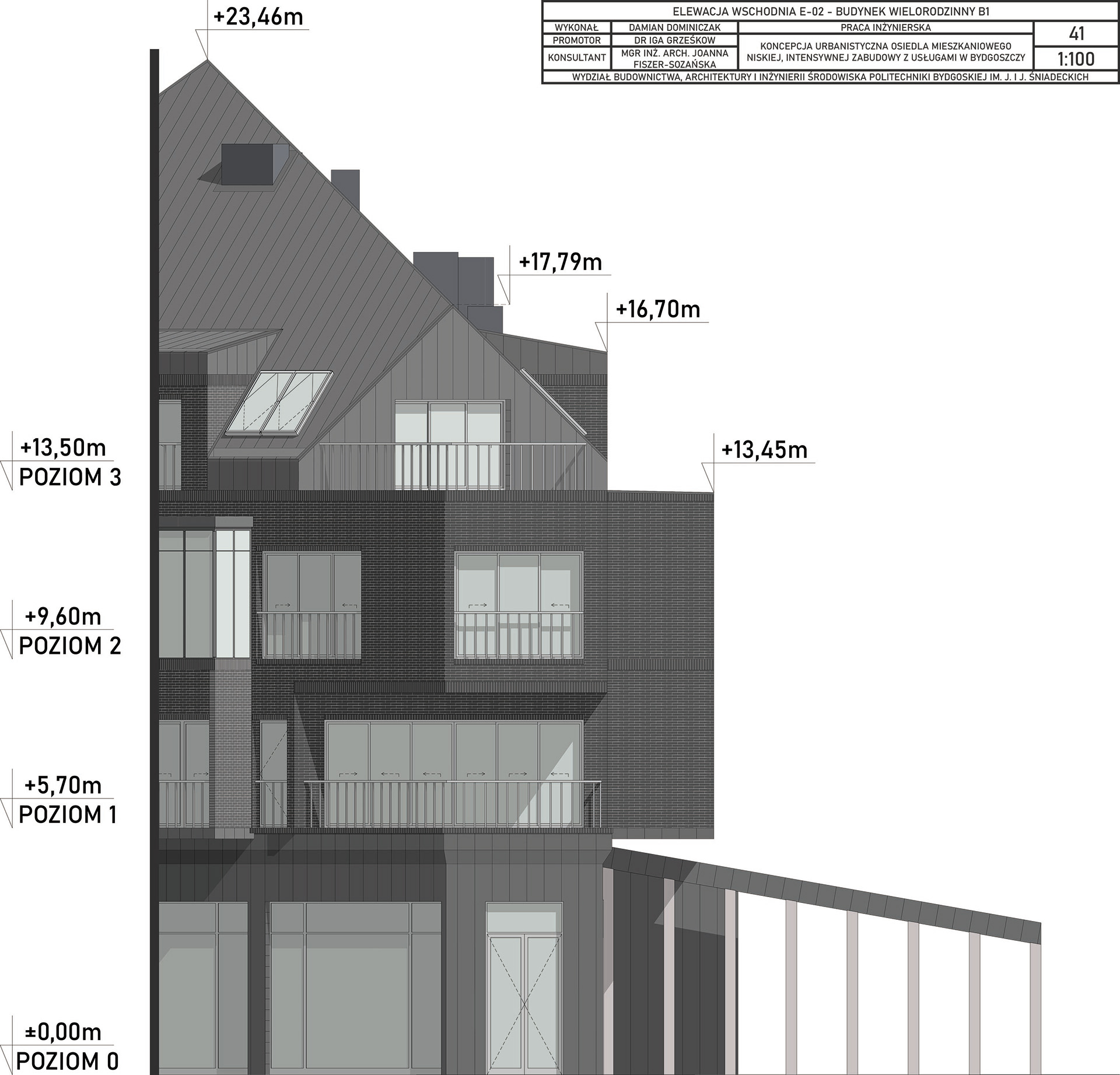 DREWNIANY BUDYNEK MIESZKANIOWY WIELORODZINNY Z CLT-28